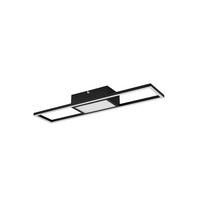 LED-DECKENLEUCHTE     - Schwarz, Design, Metall (60/6/13cm)