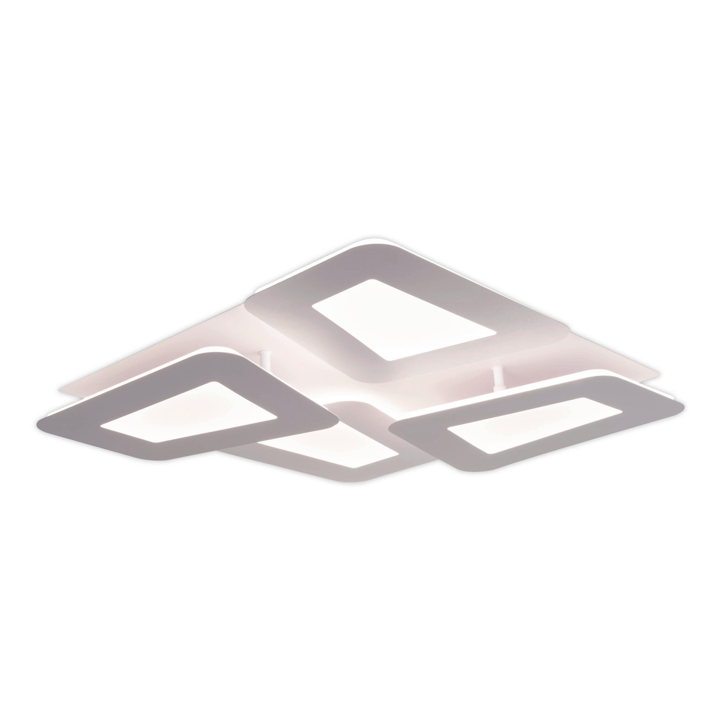 LED-DECKENLEUCHTE 50/50/7,5 cm   - Weiß, Design, Kunststoff/Metall (50/50/7,5cm) - Näve