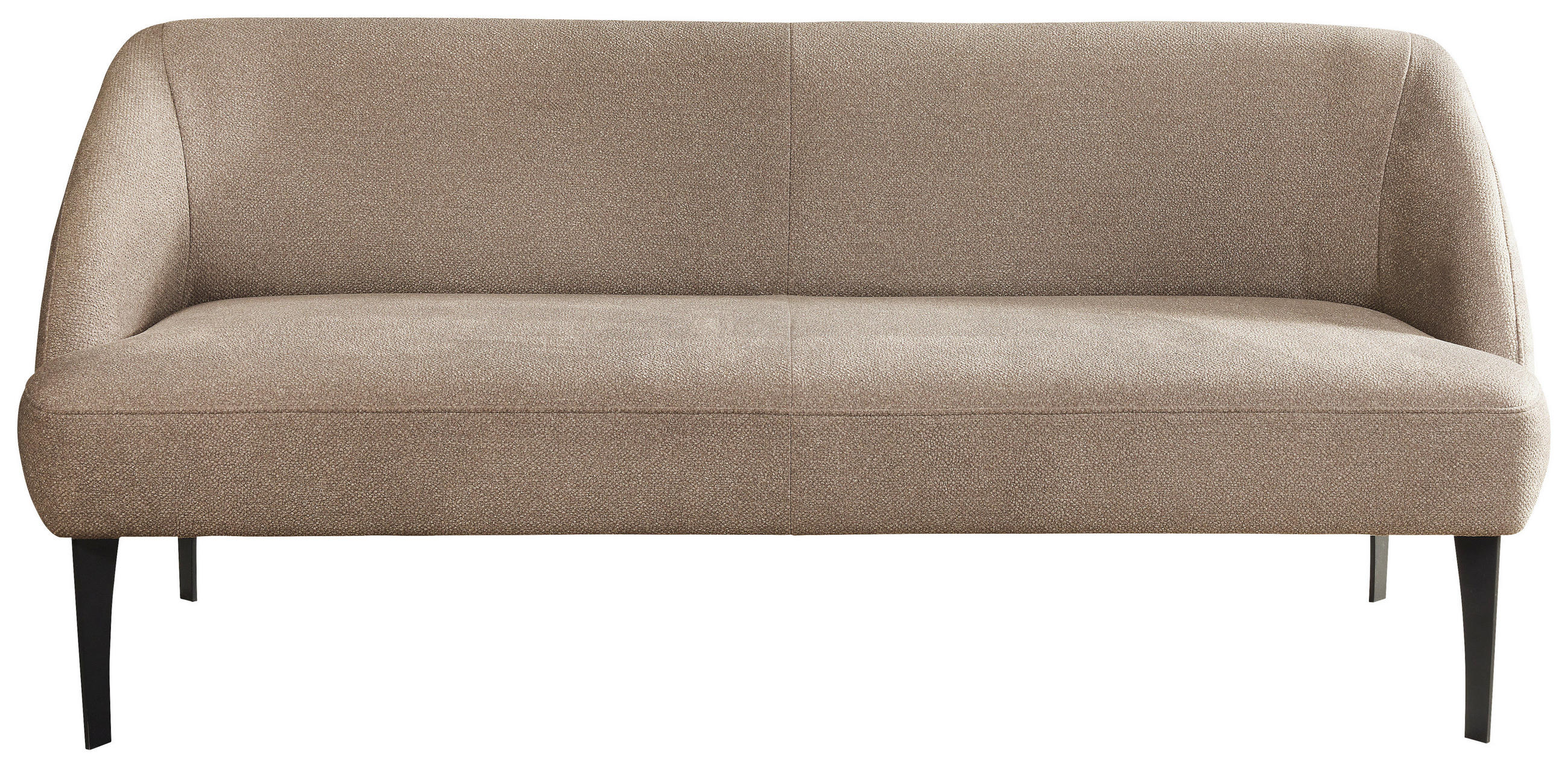 SITZBANK 197/85/72 cm Webstoff Hellbraun Metall  - Hellbraun/Schwarz, KONVENTIONELL, Textil/Metall (197/85/72cm) - Moderano