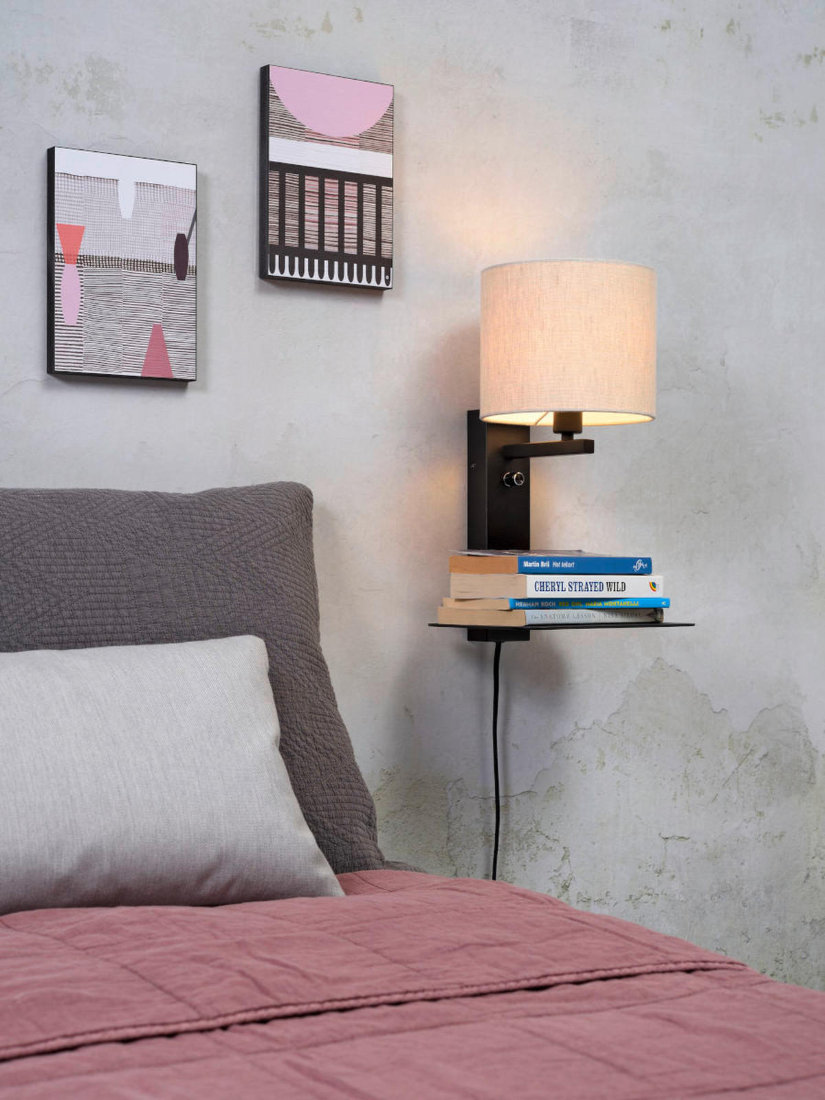 VÄGGLAMPA it's about RoMi  24/22/42 cm   - cremefärgad, Trend (24/22/42cm) - It's about Romi