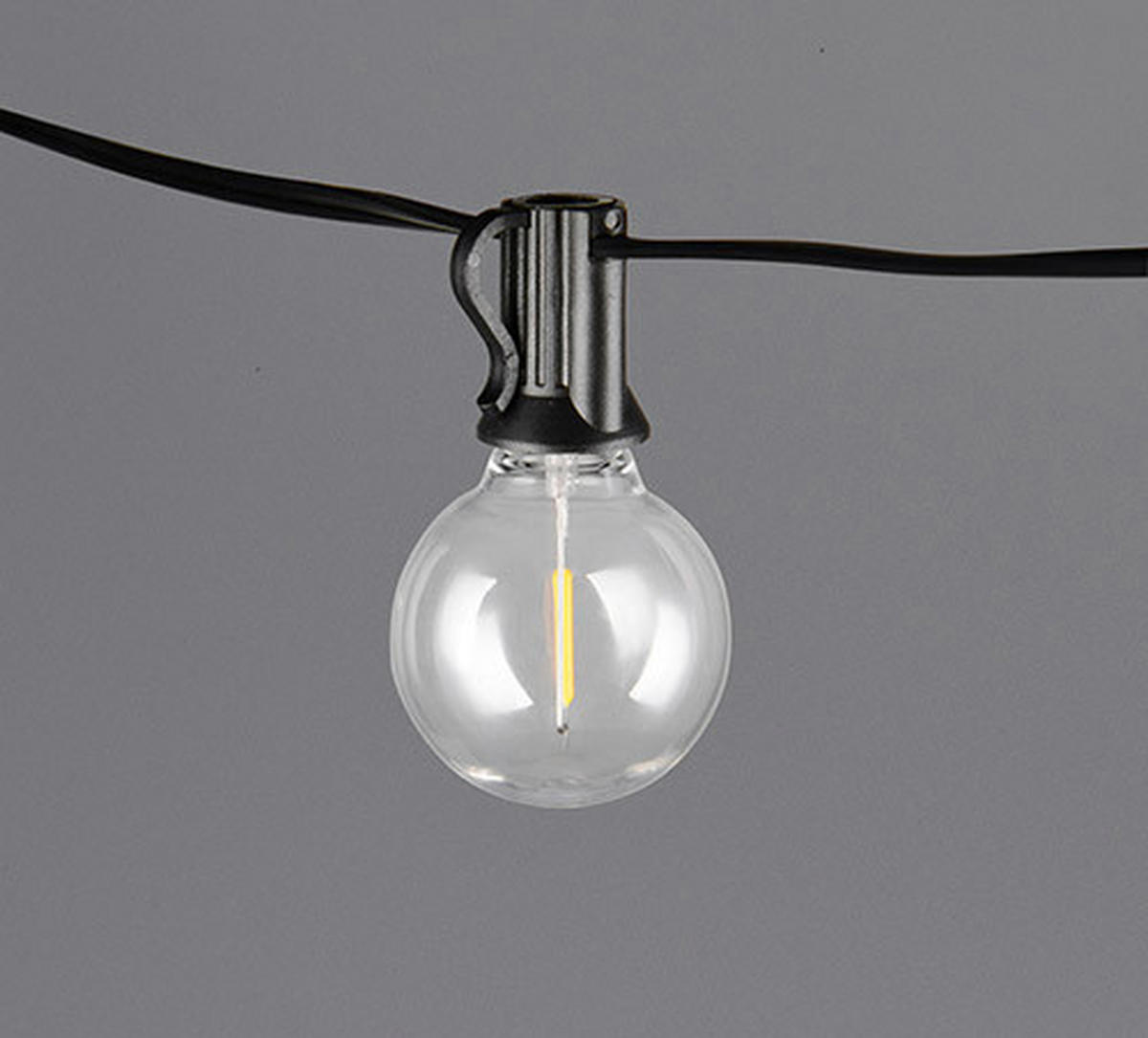 LICHTERKETTE - Schwarz, Konventionell, Kunststoff (570cm)