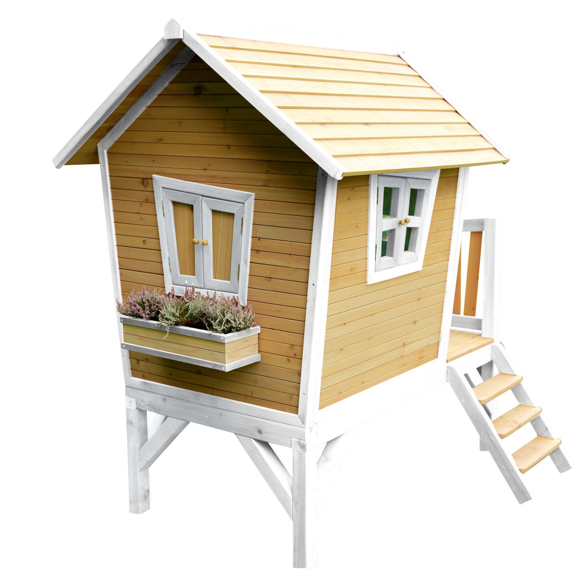 SPIELHAUS ROBIN 264/203/177 cm axi  - Weiss/Braun, Basics, Holz/Kunststoff (264/203/177cm)