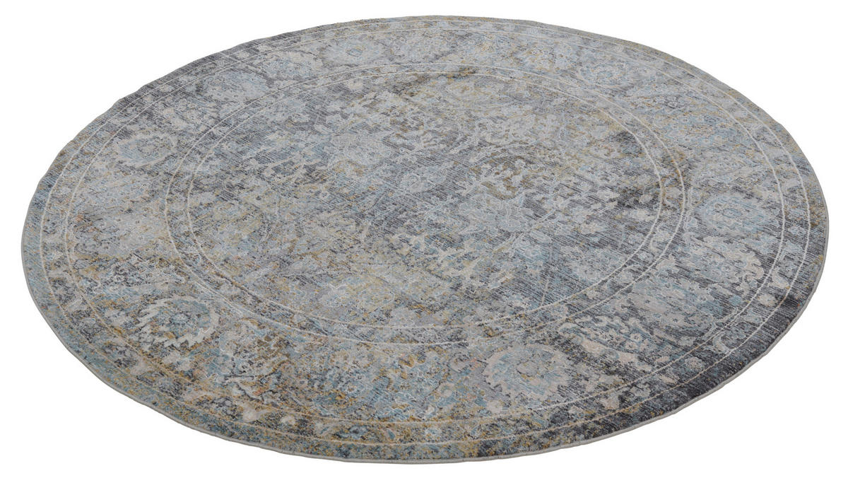 VINTAGE-TEPPICH 200 cm Paulien Blau, Grau  - Blau/Grau, LIFESTYLE, Kunststoff/Textil (200cm) - Dieter Knoll