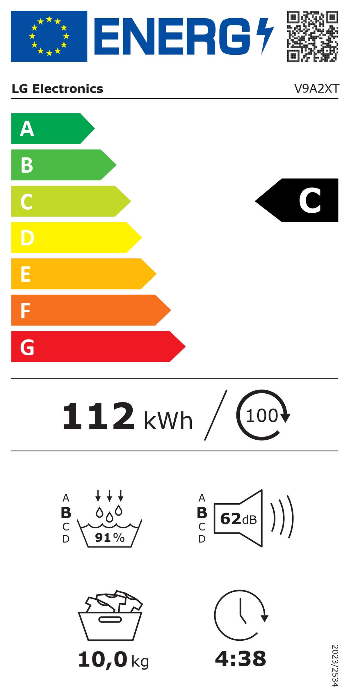 TROCKNER V9A2XT  - Weiß, Basics, Glas/Kunststoff (60/85/66cm) - LG