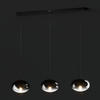 HÄNGELEUCHTE Curve lights  - Transparent/Schwarz, Design, Glas/Metall (107/25/110cm) - Joop!