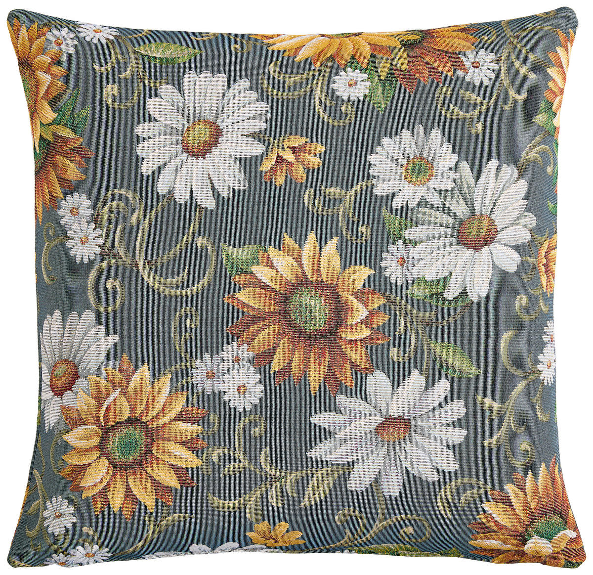 KISSENHÜLLE SONNENBLUME 45/45 cm  - Multicolor, KONVENTIONELL, Textil (45/45cm) - Esposa