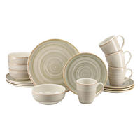 KOMBISERVICE Caoba 16-teilig  - Sandfarben/Creme, Basics, Keramik - Creatable