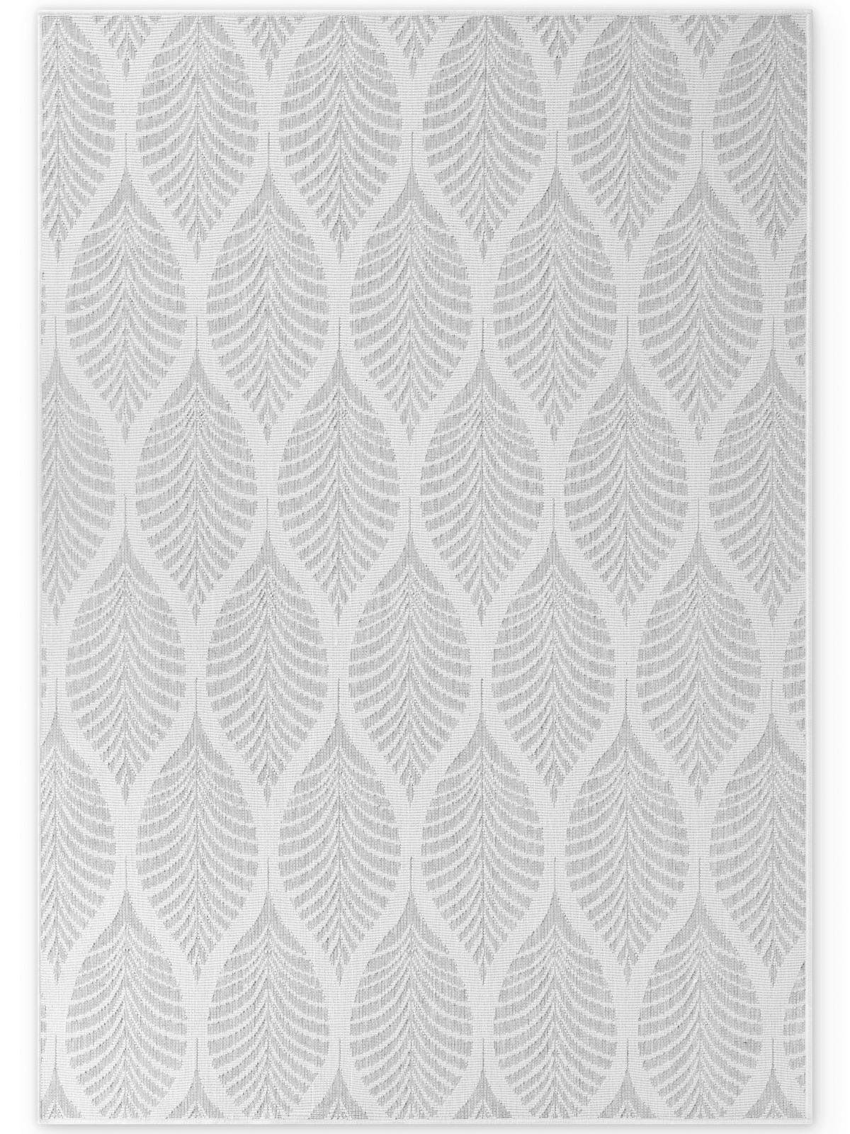 OUTDOORTEPPICH 120/170 cm Duet Grau, Weiß  - Weiß/Grau, Design, Kunststoff (120/170cm)