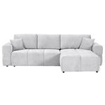 ECKSOFA  in Chenille Hellgrau  - Hellgrau/Schwarz, KONVENTIONELL, Kunststoff/Textil (283/180cm) - Carryhome
