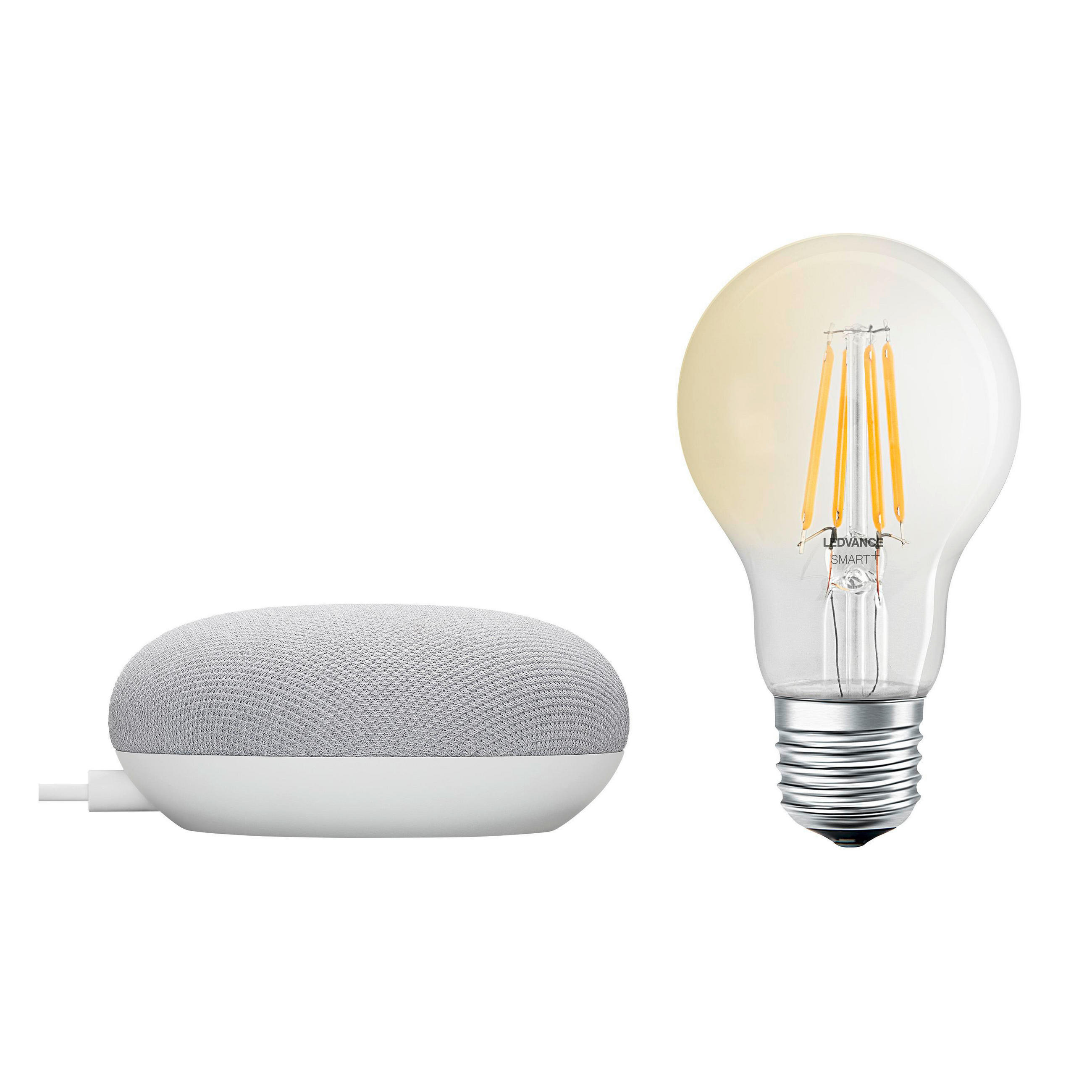 GOOGLENEST CH DACH CLA60FILBT   E27 1 + 1 Stück  - Weiß, Basics, Kunststoff/Metall - Ledvance
