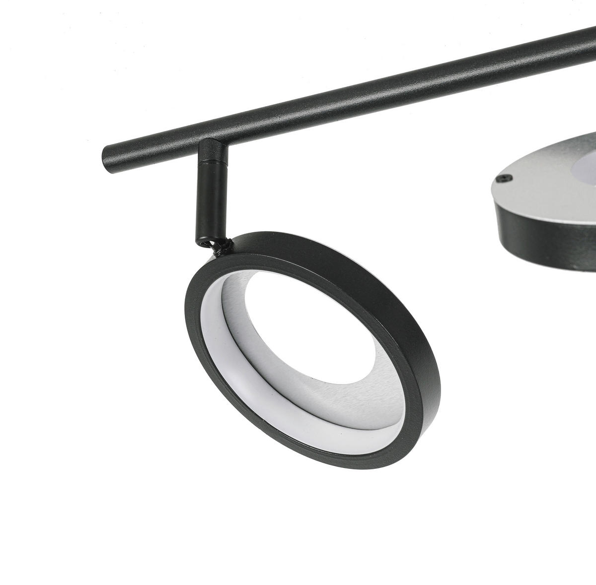 LED-STRAHLER Granada 83/12/19 cm   - Schwarz/Alufarben, Basics, Kunststoff/Metall (83/12/19cm) - Novel