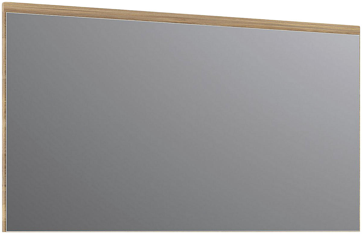 WANDSPIEGEL 122/65/2 cm    in rechteckig  - Eichefarben, KONVENTIONELL, Glas/Holzwerkstoff (122/65/2cm) - Xora