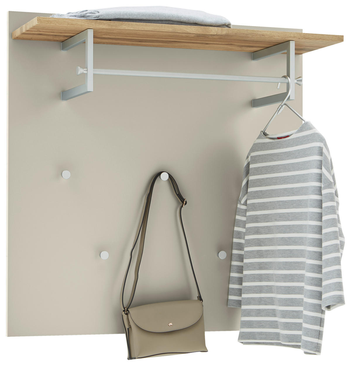 GARDEROBE 4-teilig  in 200/192/36 cm  - Sandfarben/Eichefarben, Design, Holz/Holzwerkstoff (200/192/36cm) - Dieter Knoll