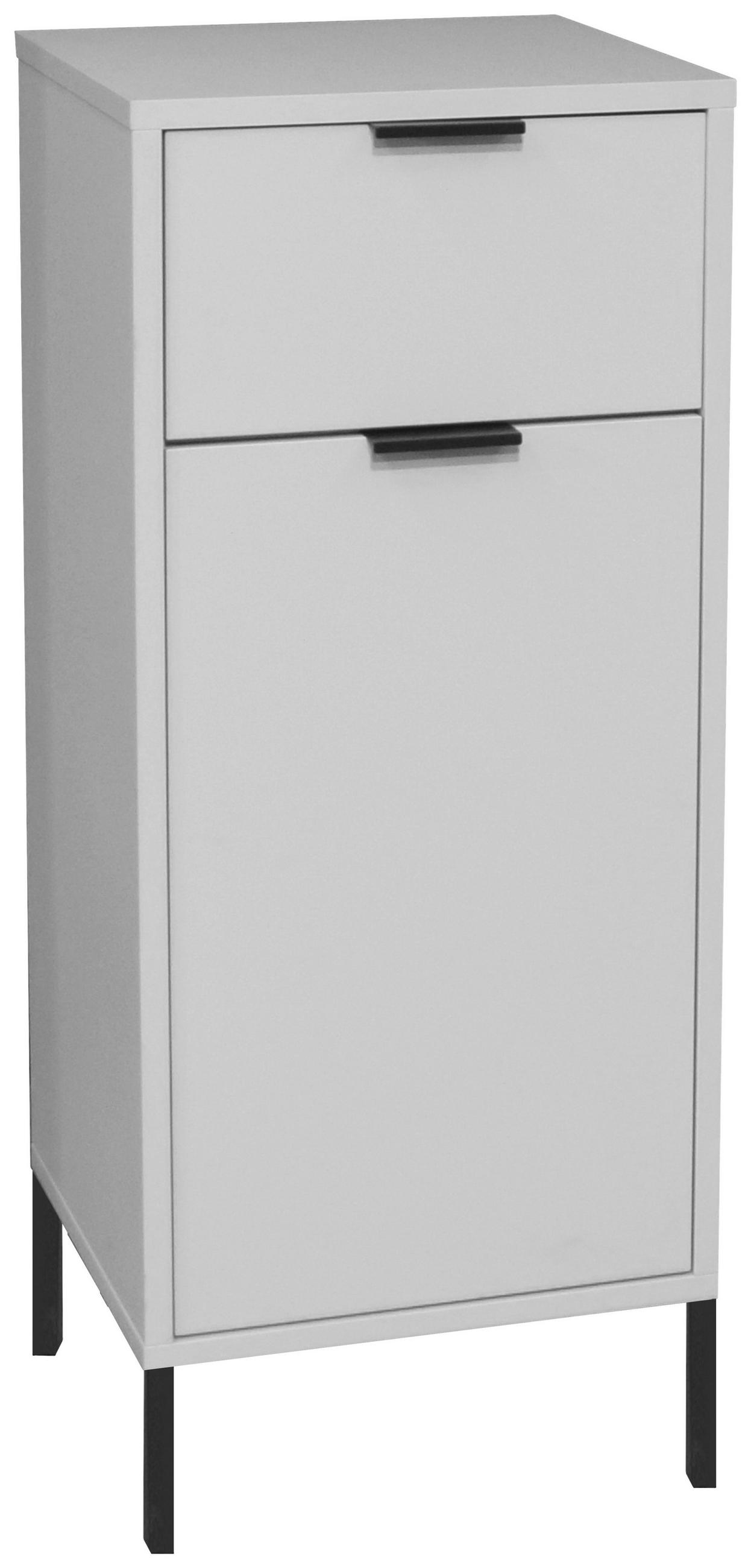 UNTERSCHRANK 41/99/38 cm   - Schwarz/Grau, MODERN, Holzwerkstoff/Metall (41/99/38cm) - Livetastic