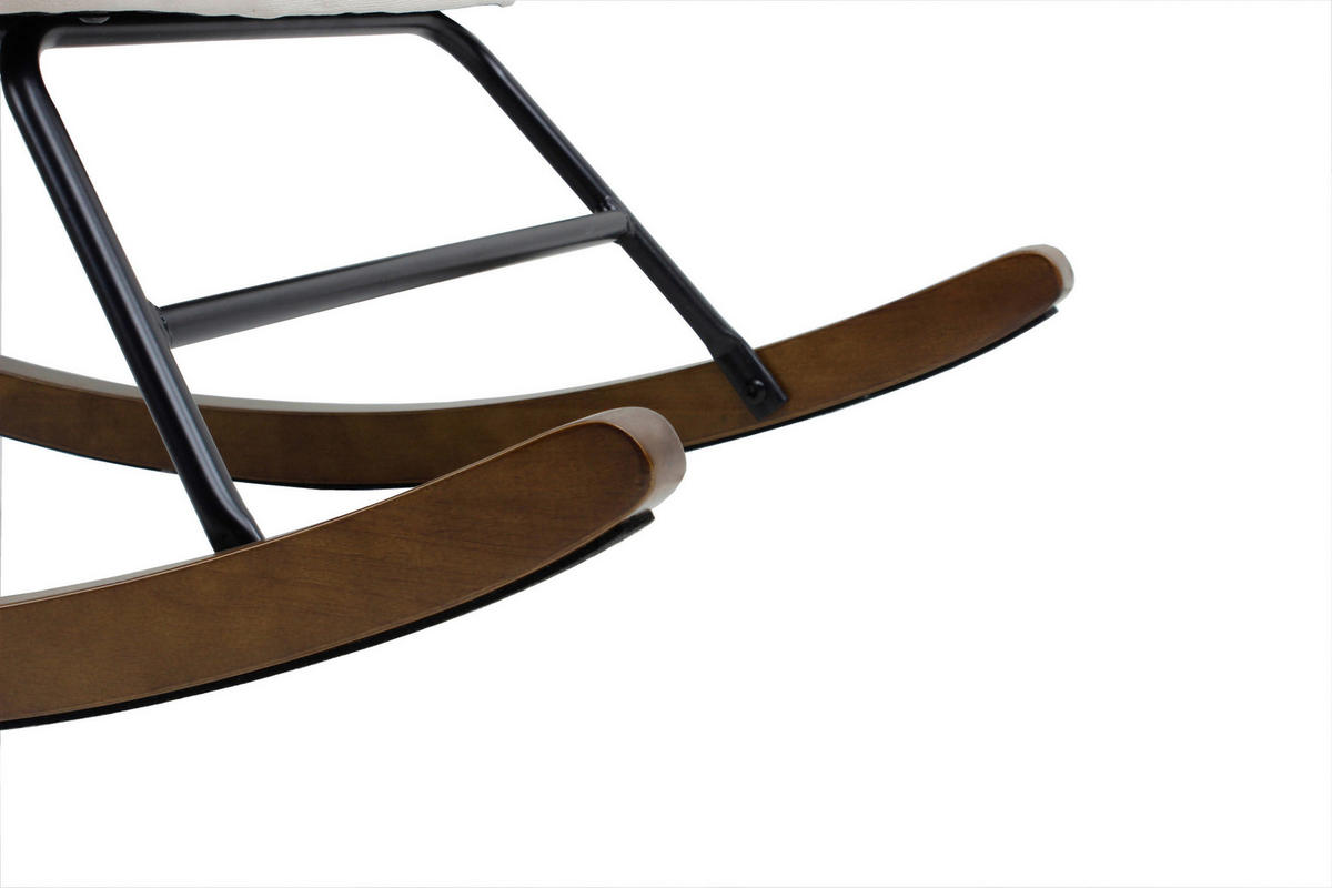 GUNGSTOL i beige  - beige, Design, metall/trä (68/97/88cm) - Kayoom