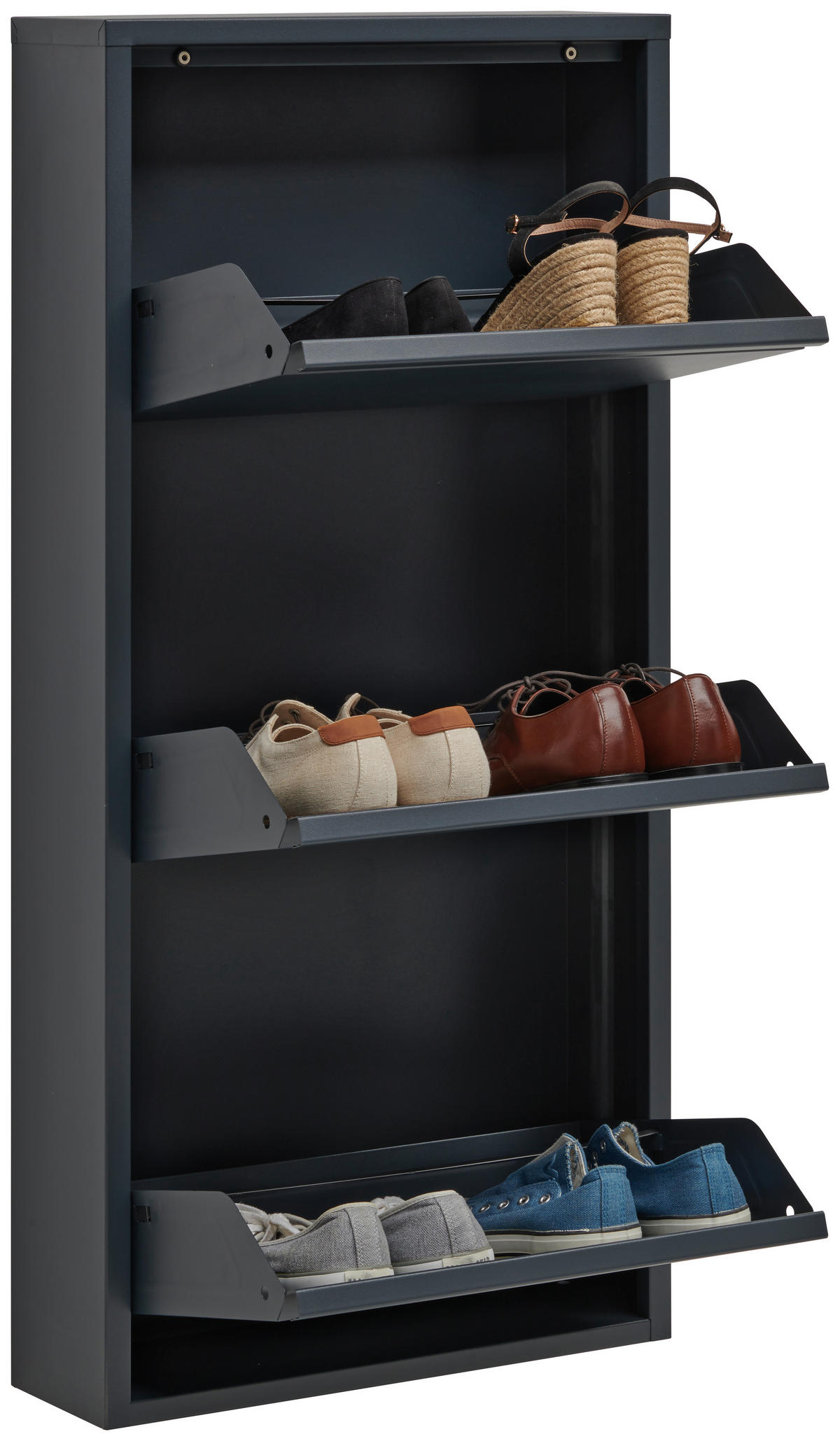 Pantofar 50/103,5/15 cm  - antracit, Basics, metal (50/103,5/15cm) - Carryhome