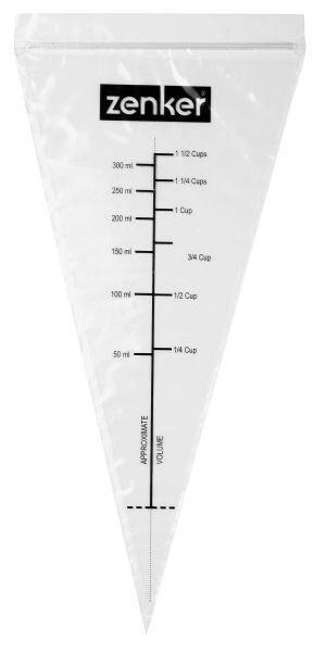 CUKRÁRSKE VRECKO - priehľadné, Basics, plast (32cm) - Zenker