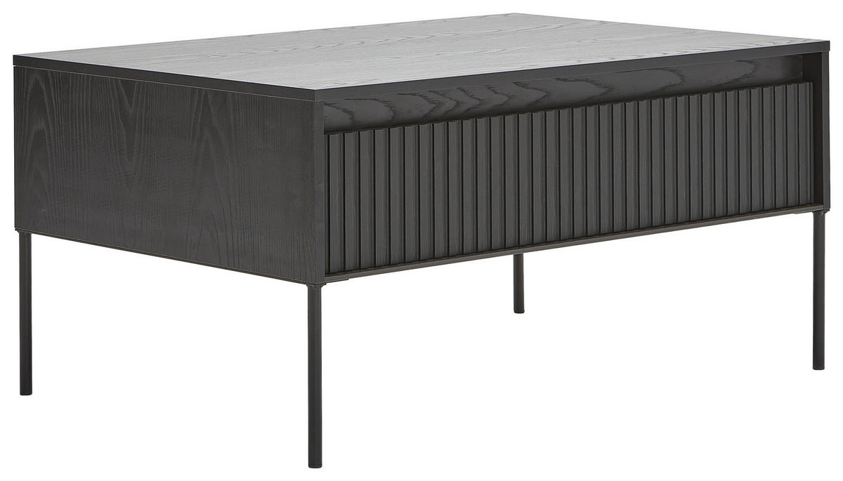 DOHÁNYZÓASZTAL fém, faalapú anyag 100/70/50 cm   - fekete, Trend, faalapú anyag/fém (100/70/50cm) - Carryhome