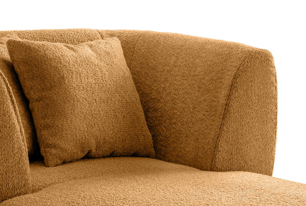 XXL-SESSEL - Goldfarben/Schwarz, MODERN, Holz/Textil (108/84/155cm) - MID.YOU
