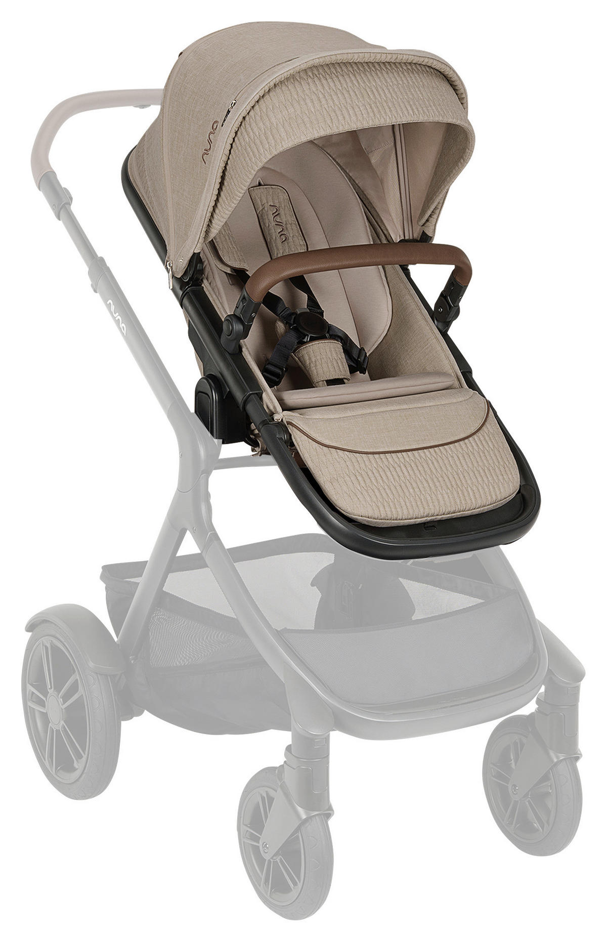 GESCHWISTERSITZ - Beige/Schwarz, Basics, Kunststoff (26/91/22cm) - Nuna