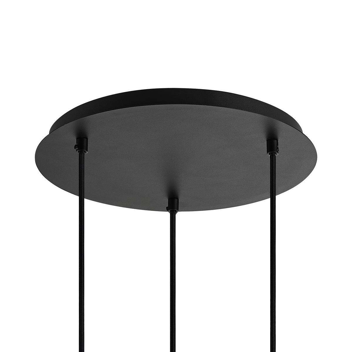 HÄNGELEUCHTE 33/150 cm  - Dunkelgrau, Design, Glas/Metall (33/150cm) - Dieter Knoll