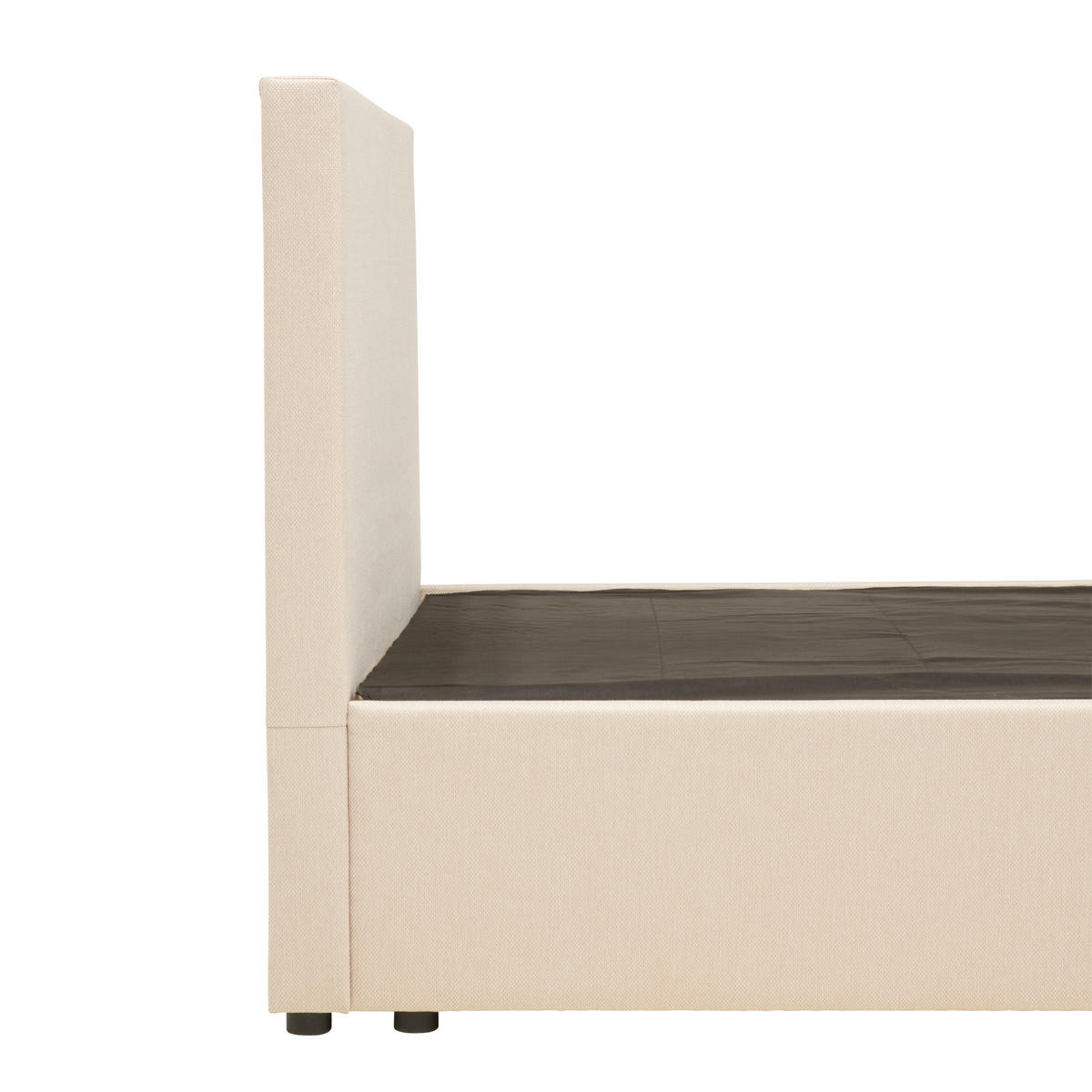 BOX-ÁGY 140/200 cm  homok  - fekete/homok, Konventionell, műanyag/textil (140/200cm) - P & B
