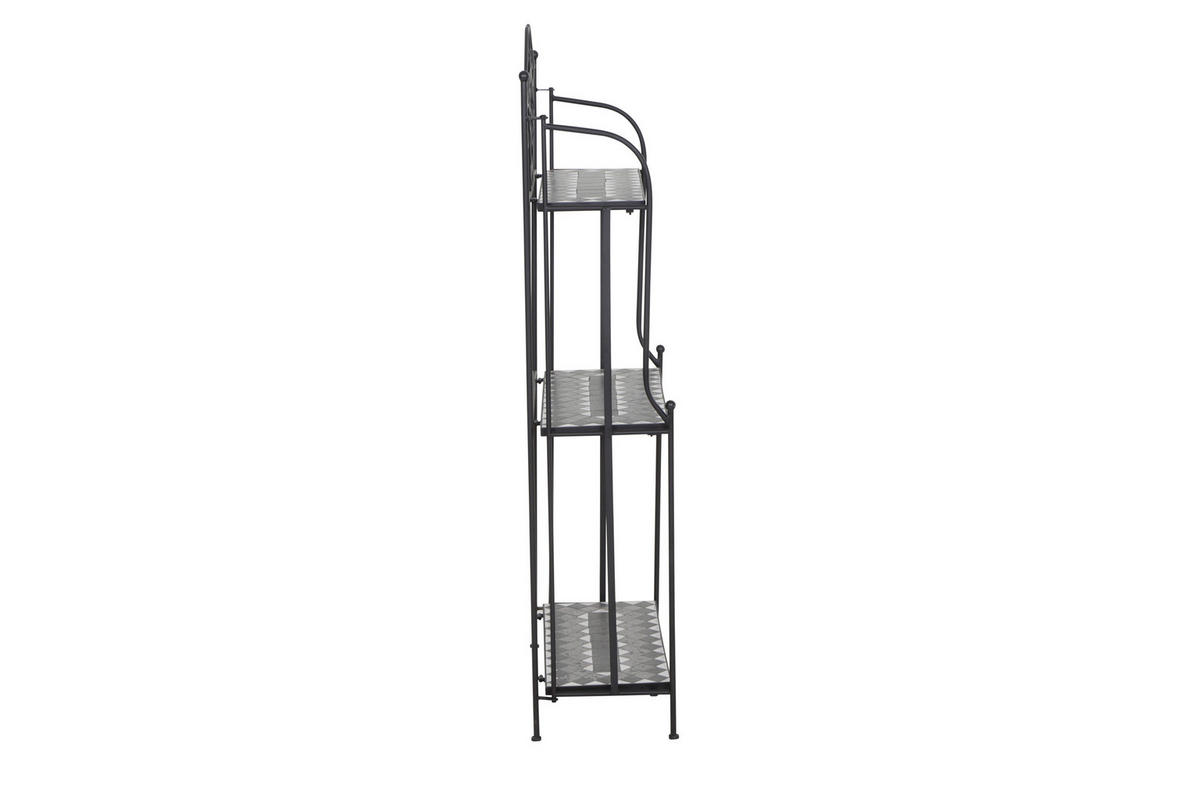 PFLANZTISCH  - Schwarz, KONVENTIONELL, Keramik/Metall (62/142/29cm) - Siena Garden