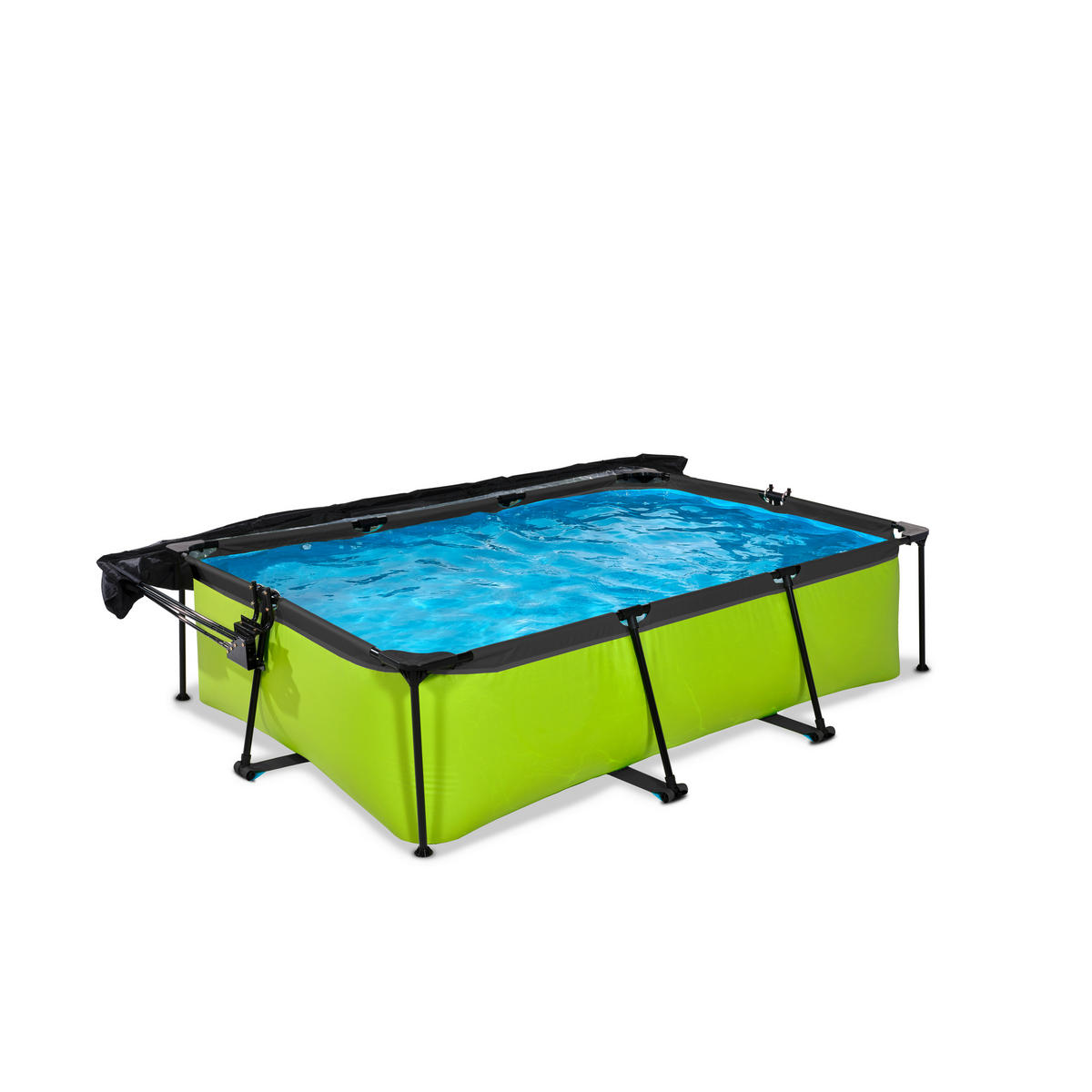 POOL-SET 220/150/65 cm  - Grün, KONVENTIONELL, Kunststoff (220/150/65cm) - EXIT Toys