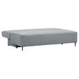 SCHLAFSOFA Flachgewebe Grau  - Schwarz/Grau, KONVENTIONELL, Textil/Metall (197/75/100cm) - Carryhome