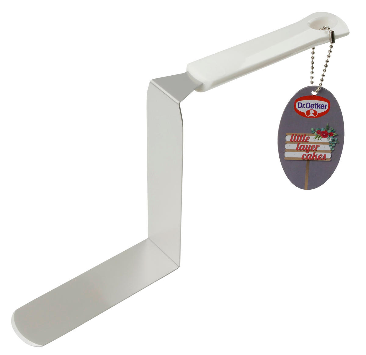 KUCHENHEBER  - Edelstahlfarben/Weiß, Basics, Kunststoff/Metall (24cm) - Dr.Oetker