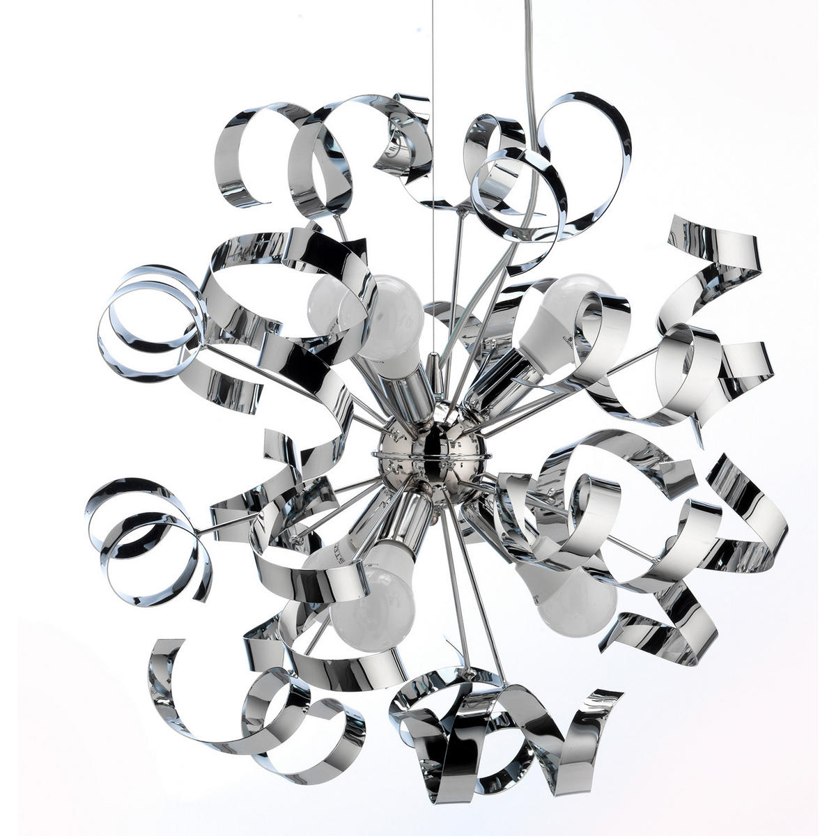 HÄNGELEUCHTE 50/150 cm   - Chromfarben, Design, Metall (50/150cm)