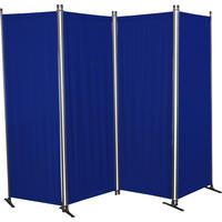 SICHTSCHUTZ - Blau/Grau, Basics, Kunststoff/Metall (220/165/25,2cm) - Boxxx