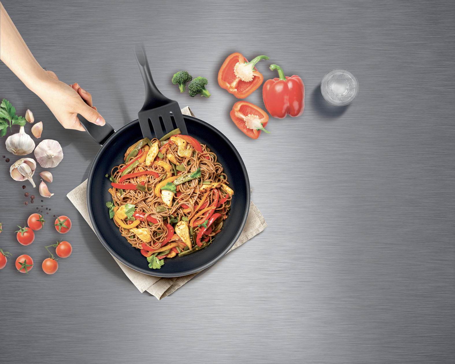VOK-TIGANJ  28 cm     - Osnovno, metal (28cm) - Tefal