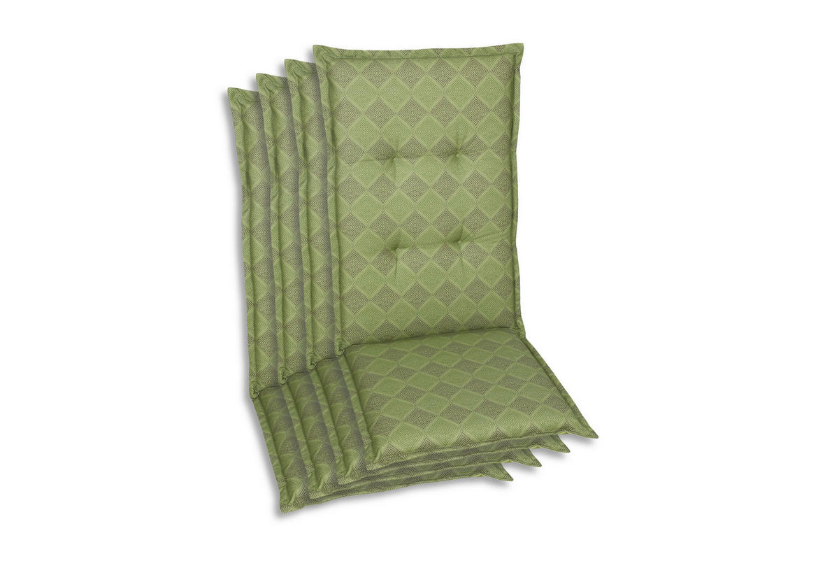 SESSELAUFLAGENSET Raute  - Grün, Basics, Textil (50/6/120cm)