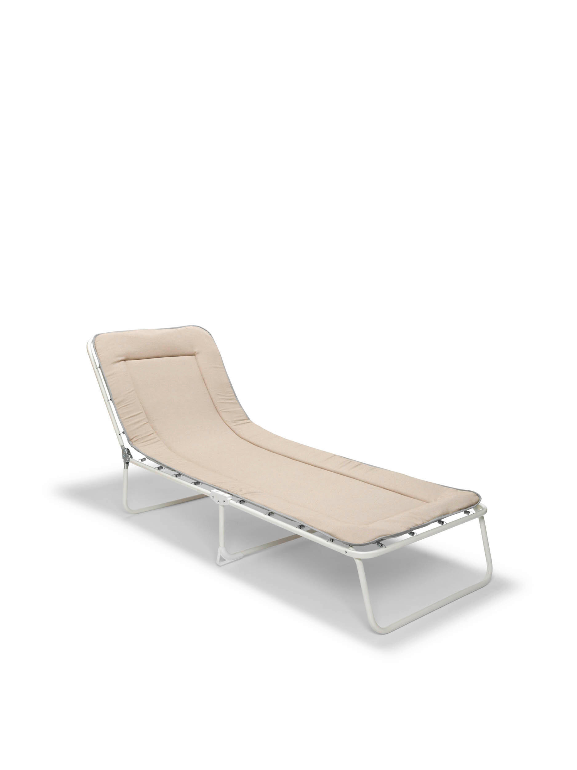 DREIBEINLIEGE 60/23/180 cm  - Beige, Basics, Textil/Metall (60/23/180cm)