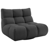 SESSEL Feincord Schwarzbraun  - Schwarzbraun/Schwarz, Design, Kunststoff/Textil (112/85/108cm) - Pure Home Lifestyle