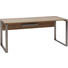 SCHREIBTISCH Eichefarben - Eichefarben/Nickelfarben, Design, Metall (180/76/76cm) - Voleo SCHREIBTISCH Eichefarben - Eichefarben/Nickelfarben, Design, Metall (180/76/76cm) - Voleo