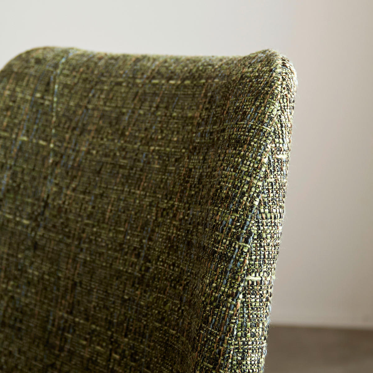 STUHL-SET 4 Stück  in Chenille  - Schwarz/Grün, Design, Textil (47/82/55cm) - MID.YOU