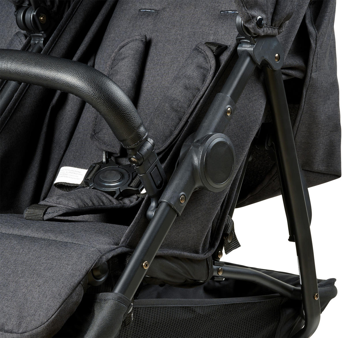 ZWILLINGSWAGEN Jimmy Duo  - Schwarz, Basics, Kunststoff/Textil (80/63,5/105cm) - Jimmylee