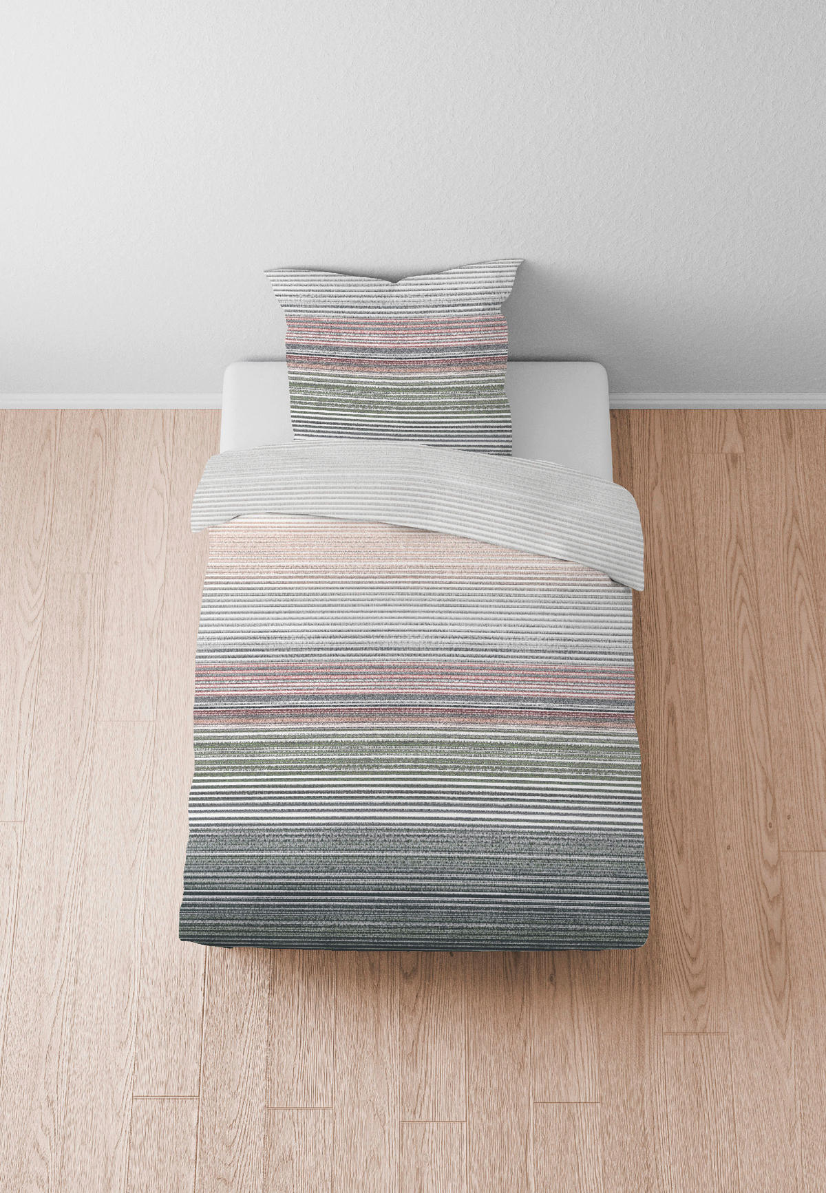 WENDEBETTWÄSCHE -teilig Satin, Flachgewebe 140/200 cm  - Anthrazit, Basics, Textil (140/200cm) - Esposa
