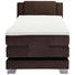 BOXSPRINGBETT 100/200 cm in Dunkelbraun - Dunkelbraun/Silberfarben, KONVENTIONELL, Kunststoff/Textil (100/200cm) - Esposa BOXSPRINGBETT 100/200 cm in Dunkelbraun - Dunkelbraun/Silberfarben, KONVENTIONELL, Kunststoff/Textil (100/200cm) - Esposa