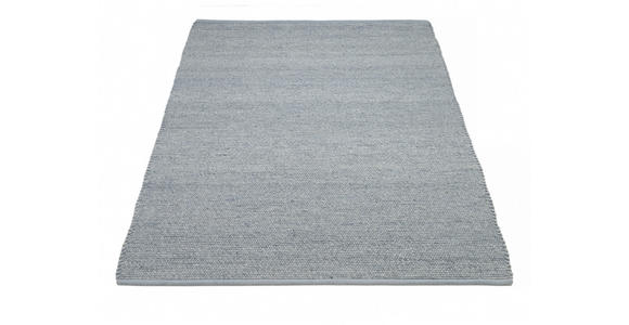 HANDWEBTEPPICH 80/250 cm Helsinki  - Blau/Grau, Basics, Textil (80/250cm) - Linea Natura