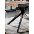 ESSTISCH in Holz, Metall 200/100/76 cm - Schwarz/Akaziefarben, Design, Holz/Metall (200/100/76cm) - Landscape