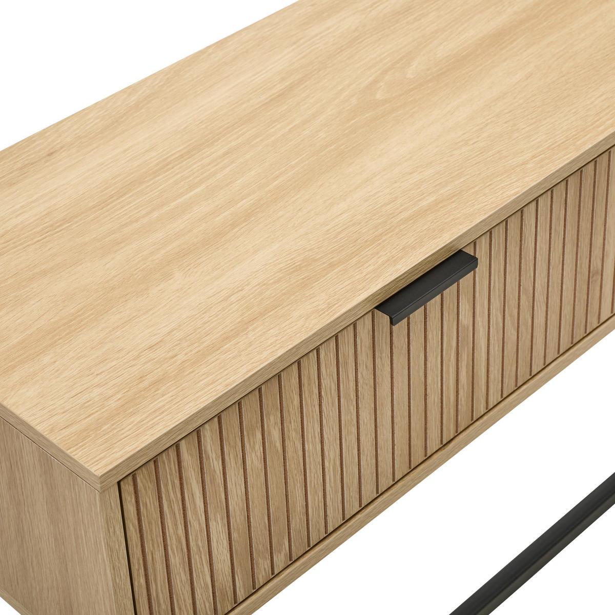 KONSOLENTISCH in Metall, Holzwerkstoff   100/74,5/30 cm  - Schwarz/Naturfarben, Natur, Holzwerkstoff/Metall (100/74,5/30cm) - MID.YOU