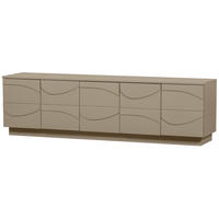 LOWBOARD Teo  in 180/52/40 cm  - Schlammfarben, Design, Holz (180/52/40cm) - Livetastic