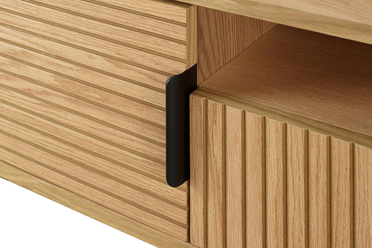 LOWBOARD  in 120/50/40 cm  - Eichefarben/Schwarz, Design, Holz/Holzwerkstoff (120/50/40cm) - Livetastic