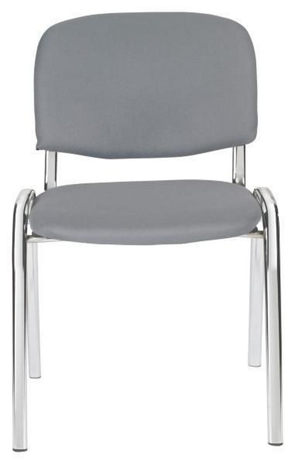 STOLICA ZA POSETIOCE  siva  metal, tekstil  - siva, Dizajnerski, metal/tekstil (53/82/60cm) - Xora