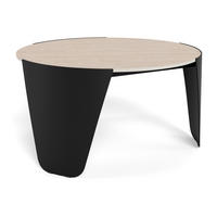 COUCHTISCH ALTEA 80/80/42 cm Schwarz, Beige  - Beige/Schwarz, Design, Keramik/Metall (80/80/42cm) - MID.YOU