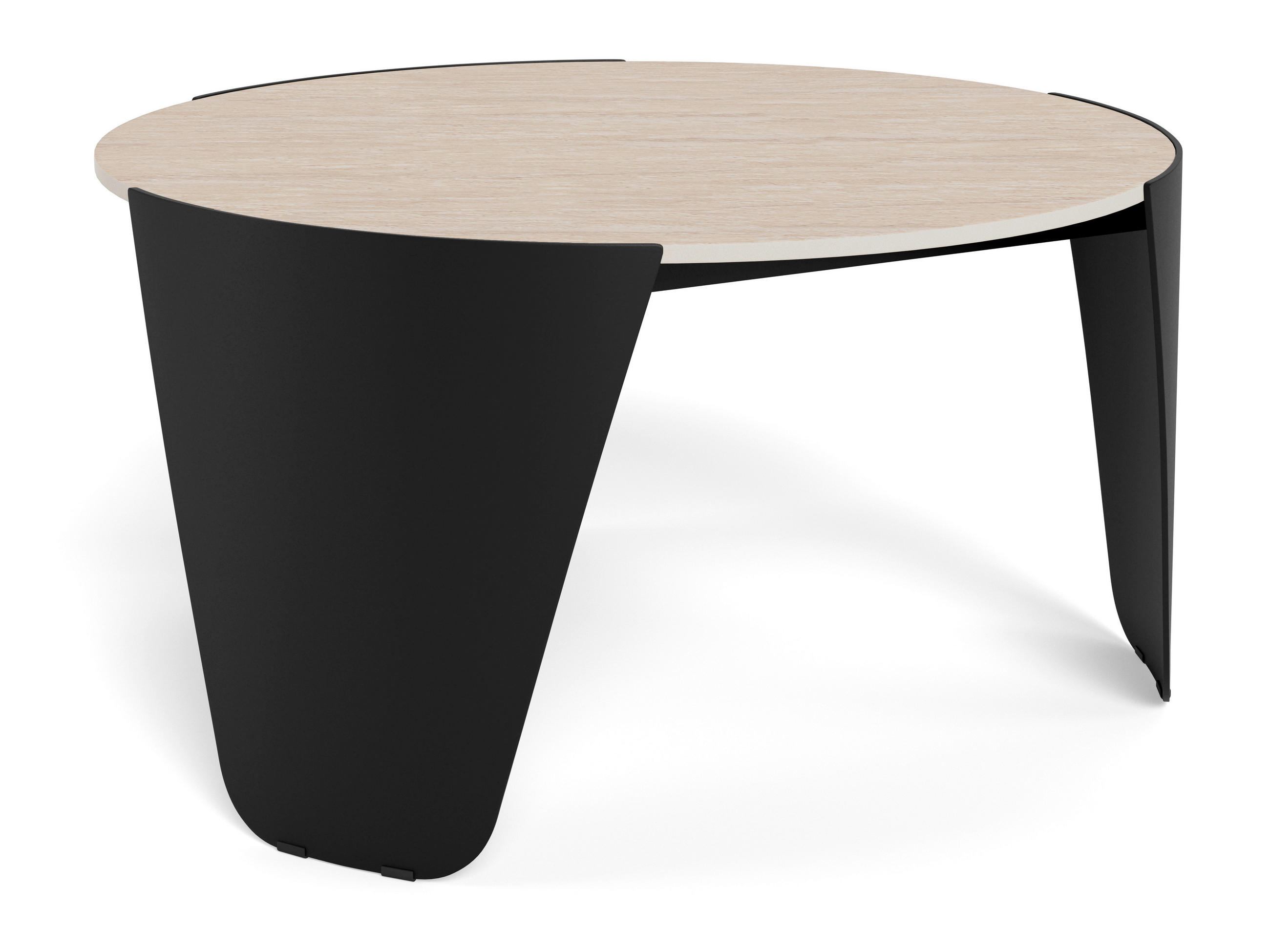 Mid.you Couchtisch Altea Schwarz, Beige 80x42x80 cm