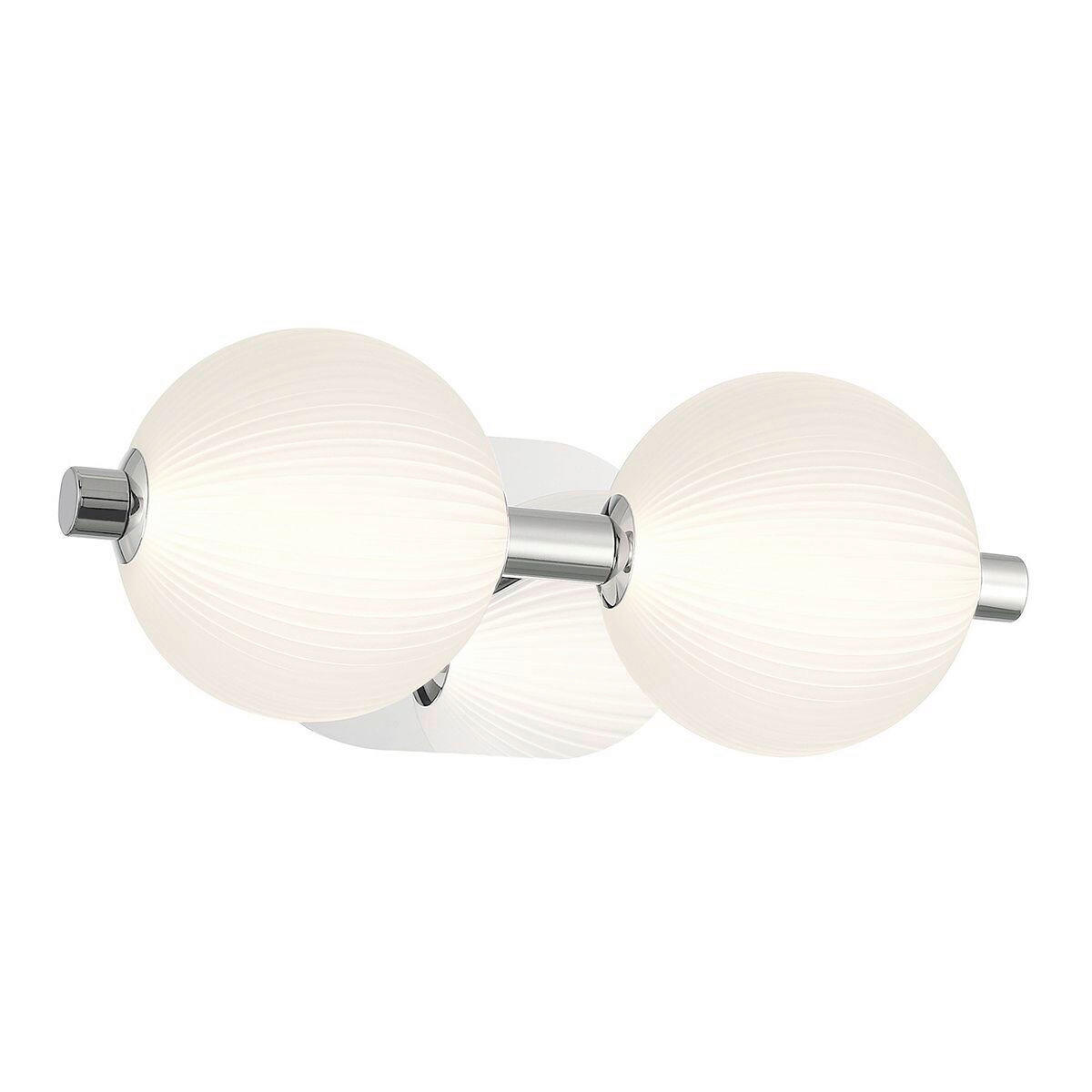WANDLEUCHTE    - Chromfarben, KONVENTIONELL, Glas/Metall (15,1/39/20,3cm) - Elstead Lighting